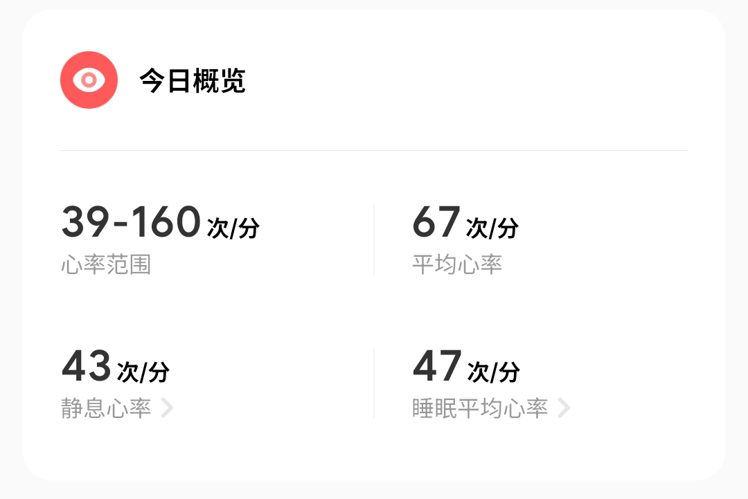静息心率只有40多点